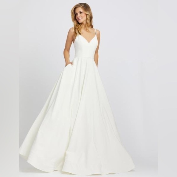 Mac Duggal Dresses & Skirts - Mac Duggal Neck Sleeveless Modest Prom A-Line Dress Size 2